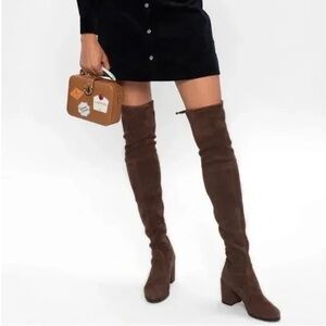 🌹STUART WEITZMAN🌹 Tieland Over the Knee Boots In Brown Size: 4.5B